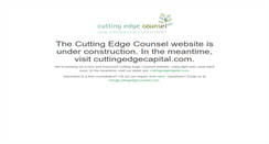 Desktop Screenshot of cuttingedgecounsel.com