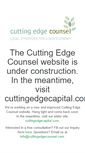 Mobile Screenshot of cuttingedgecounsel.com